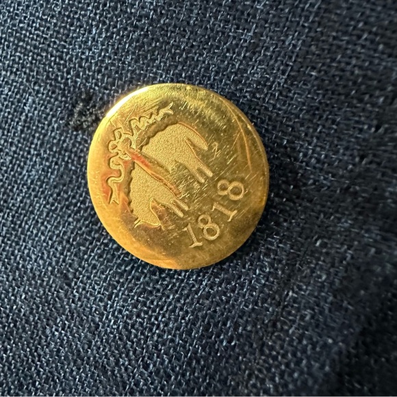 Black Fleece Brooks Brothers Indigo Linen Women’s Blazer Thom Browne Size M BB2 - Picture 5 of 11